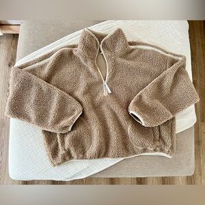 Old Navy sherpa quarter zip pullover